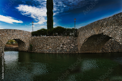 stone bridge over the river