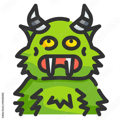monster line icon