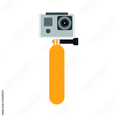 action camera icon on white background