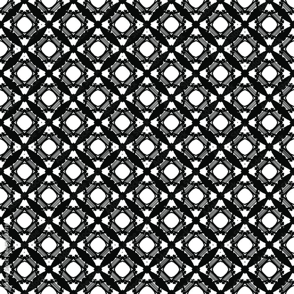 Black and white pattern texture. Bw ornamental graphic design. Mosaic ornaments. Pattern template. Vector illustration. Black and white pattern texture. Bw ornamental graphic design. Mosaic ornaments. Pattern template. Vector illustration.