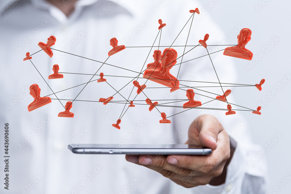 Telecommunication concept with abstract network structure Telecommunication concept with abstract network structure