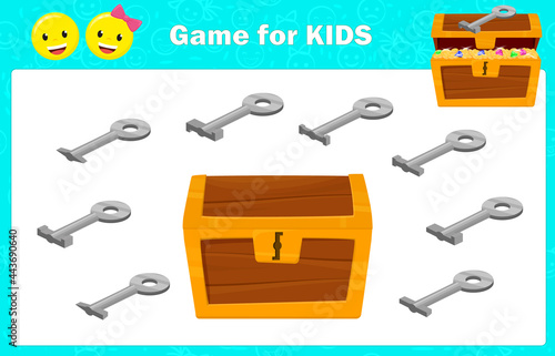 Vector illustration for education game for kids