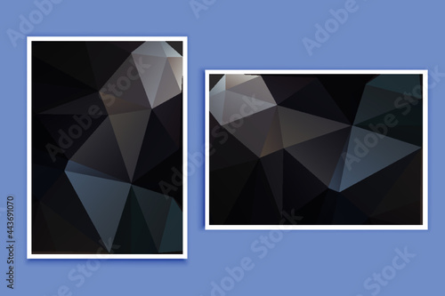 abstract textured polygonal background vector. Blurry triangle design. The pattern can be used for the background.	