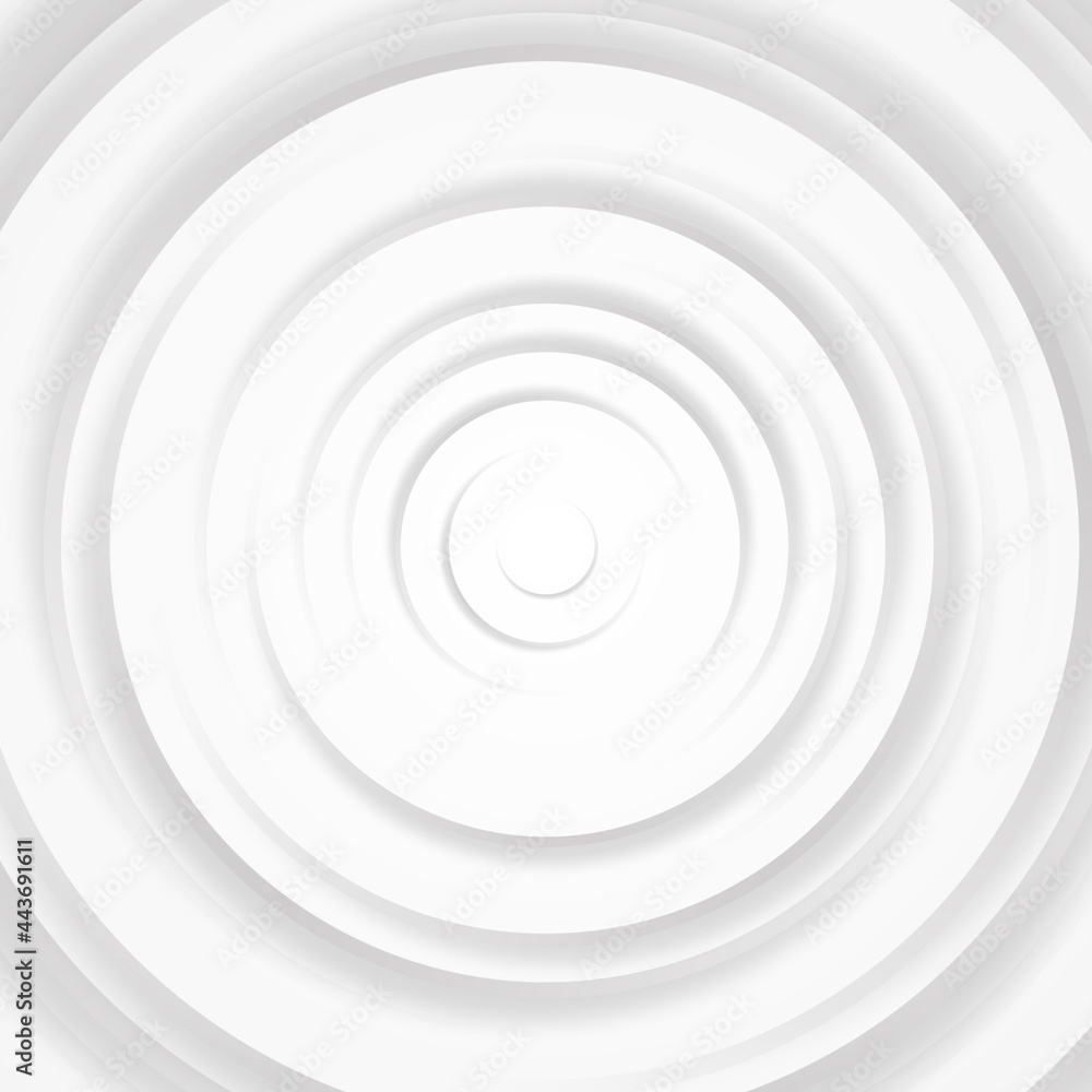 White gray circles abstract background.3D illustration with paper cut style. White gray circles abstract background.3D illustration with paper cut style.
