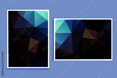 abstract textured polygonal background vector. Blurry triangle design. The pattern can be used for the background.	