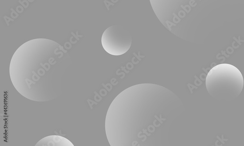 White circles gradient on gray abstract background. Modern graphic design element.