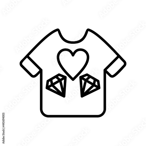 Applique Vector Line Icon Design