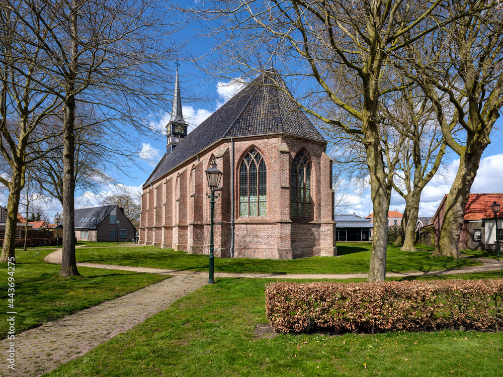 HISTORICAL BUILDING  Nicolaaskerk in Oldemarkt een kleine dorpskern in de gemeente Steenwijkerland, provincie Overijssel