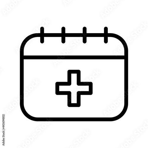  Medical Caledar Vector Line Icon Design