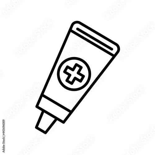 Ointment Vector Line Icon Design