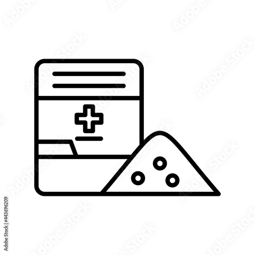 Powder Vector Line Icon Design