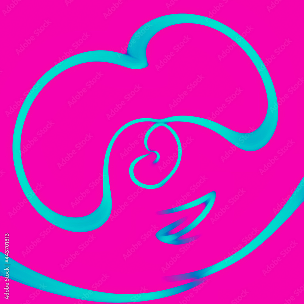 Abstract geometric pattern, graphic design, illustration of a pink background Abstract geometric pattern, graphic design, illustration of a pink background