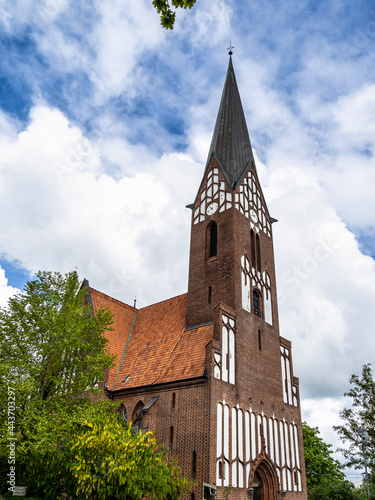 The architecture of the St Jurgen church at Juergensby in Flensburg, Germany