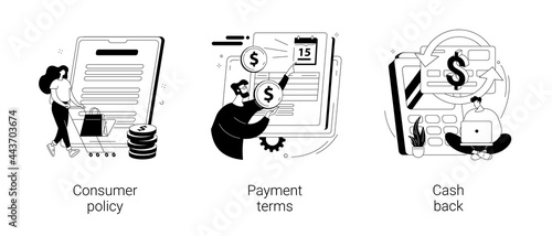 Customer loyalty abstract concept vector illustrations.