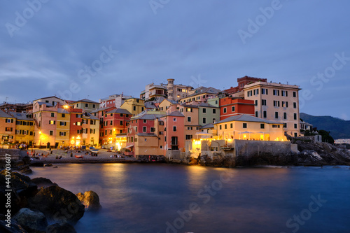 Boccadasse beach with the colorful houses © Leandro