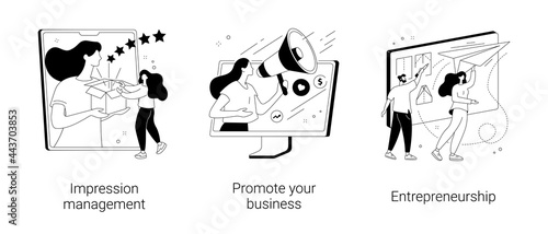 Business success abstract concept vector illustrations.