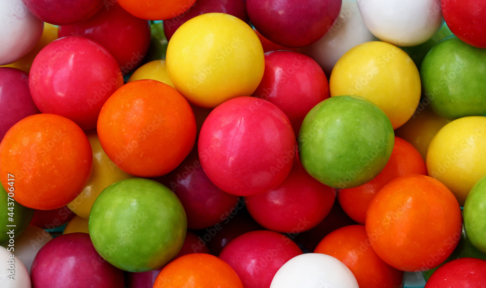 close-up colorful gum balls background close-up colorful gum balls background