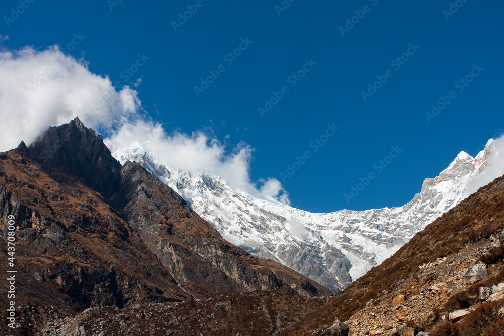 snow in the Himalayas