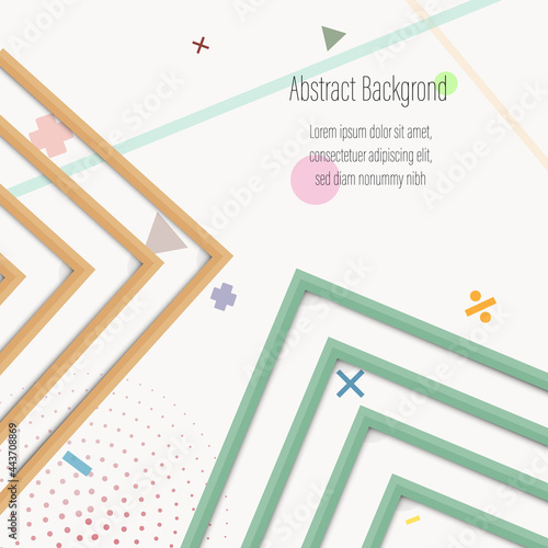Abstract background with line and geometric design