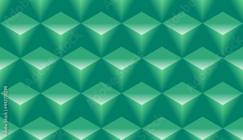Obraz na płótnie Seamless geometric pattern with green cubes w salonie
