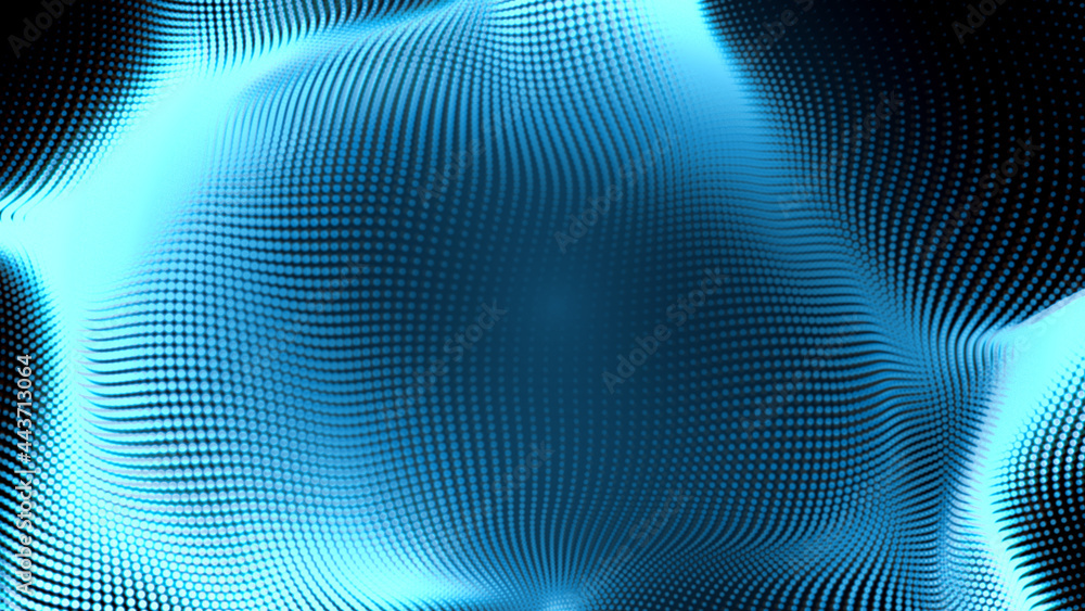 Dot white blue wave light screen gradient texture background. Abstract technology big data digital background. 3d rendering. Dot white blue wave light screen gradient texture background. Abstract technology big data digital background. 3d rendering.