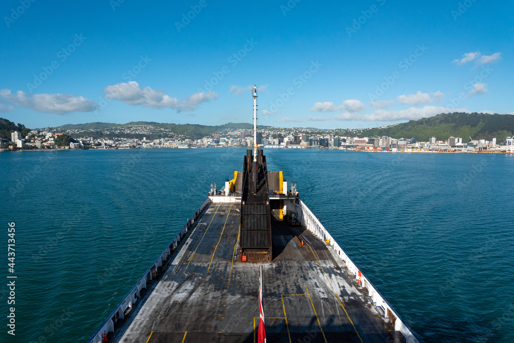 Panoramic view of Wellington from a ferry