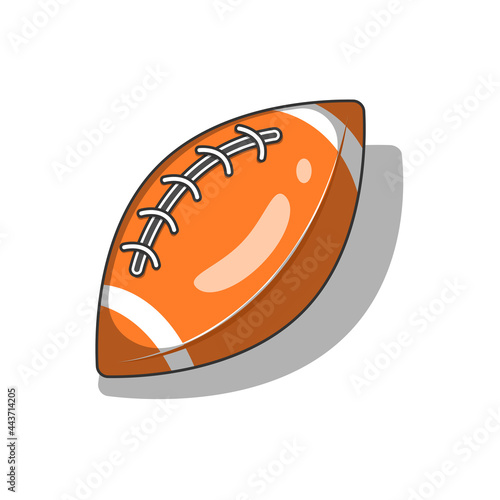 The design of the American football sport filled icon vector illustration, this vector is suitable for icons, logos, illustrations, stickers, books, covers, etc.