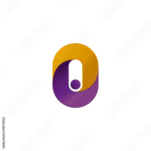 Human, number zero or letter o. vector symbol