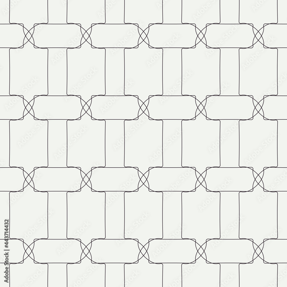 Fototapeta premium Lace columns. Squares lace pattern. Vector.