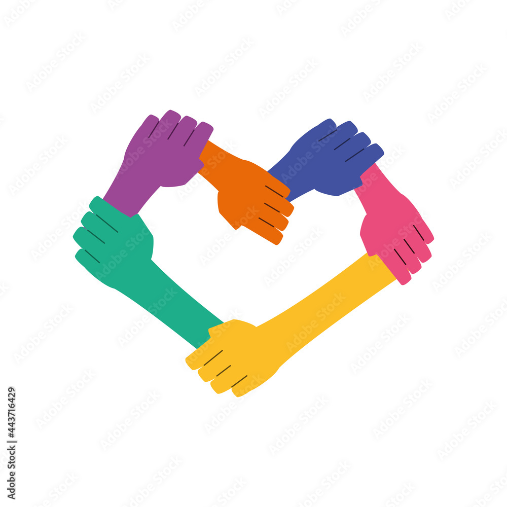 Obraz premium hands shaped heart