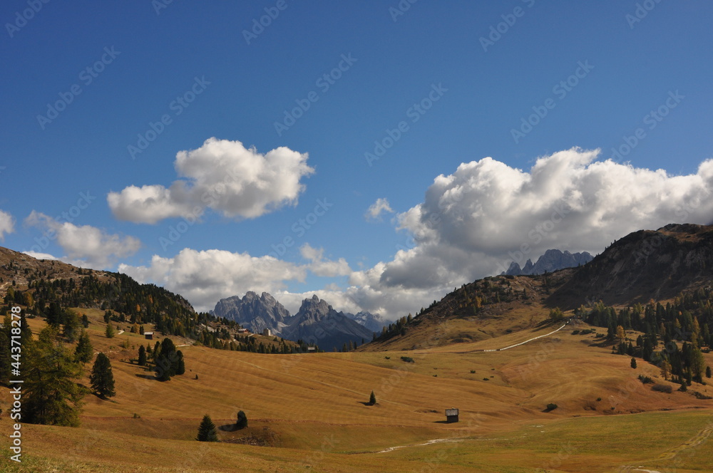 Südtirol. Blick auf die Dolomiten.