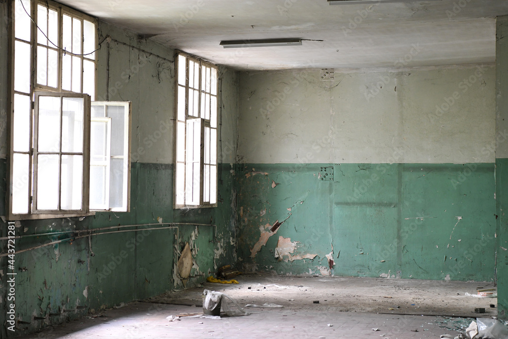 Abandoned house for renovation. Abandoned old house. Ruined old house. Abandoned house for renovation. Abandoned old house. Ruined old house.