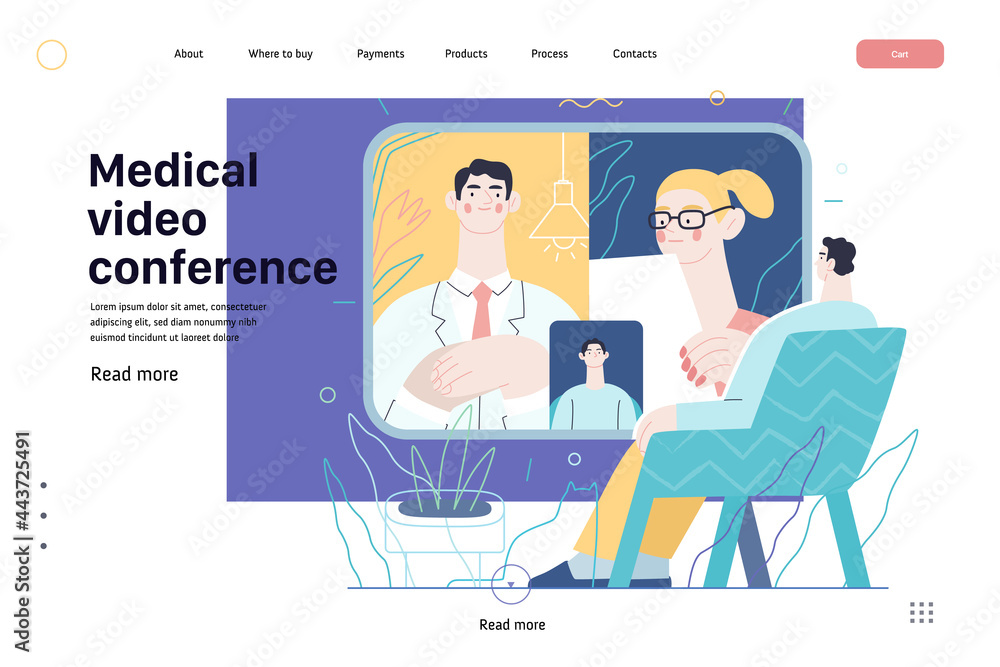 Medical video conference - medical insurance - online doctor service Medical video conference - medical insurance - online doctor service