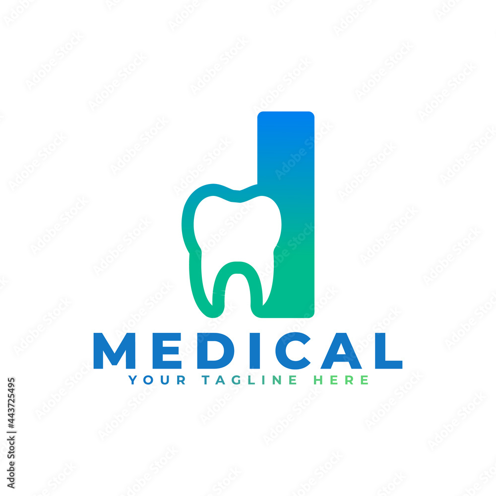 Dental Clinic Logo. Blue Shape Initial Letter I Linked with Tooth Symbol inside. Usable for Dentist, Dental Care and Medical Logos. Flat Vector Logo Design Ideas Template Element. Dental Clinic Logo. Blue Shape Initial Letter I Linked with Tooth Symbol inside. Usable for Dentist, Dental Care and Medical Logos. Flat Vector Logo Design Ideas Template Element.