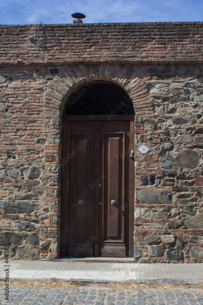 old wooden door