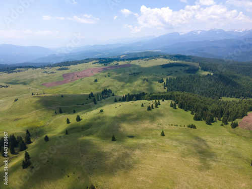 Aerial view of Rila mountain near Belmeken Dam, Bulgaria