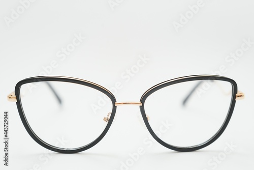 vintage glasses isolated on a white background