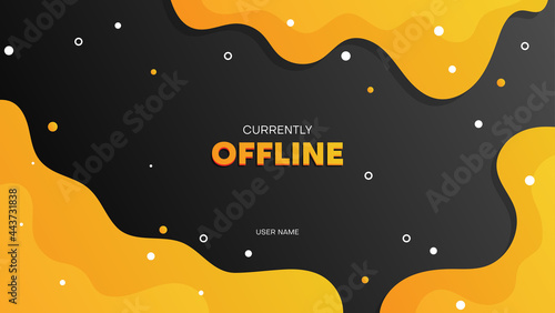abstract gaming background for streaming offline mode with geometric shape
