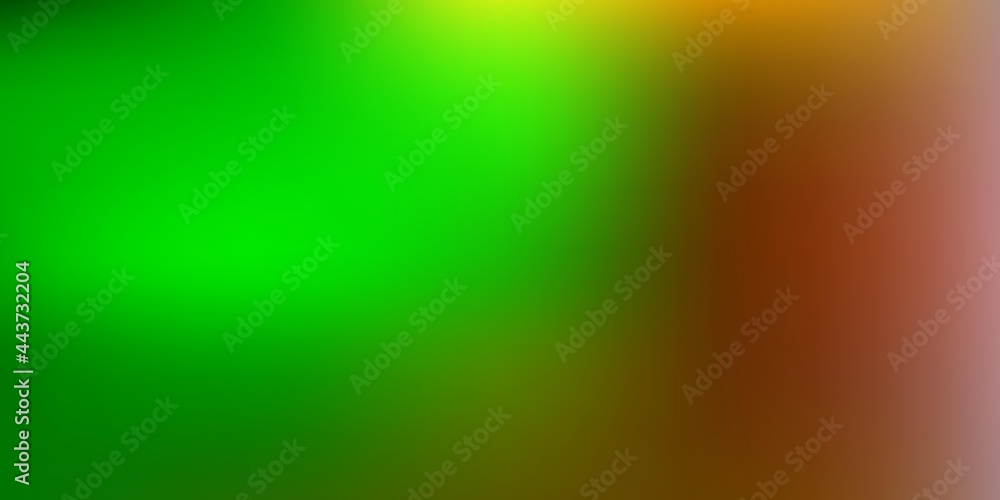 Dark green, yellow vector blur template. Dark green, yellow vector blur template.