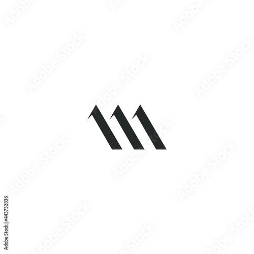 abstract M initials logo. perfect for your company logo 