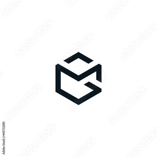 MG abstract logo initial letter. perfect for your company logo