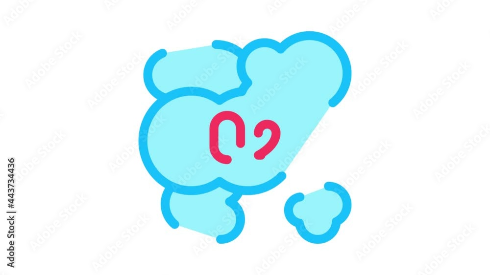 smoke from fire Icon Animation. color smoke from fire animated icon on white background smoke from fire Icon Animation. color smoke from fire animated icon on white background