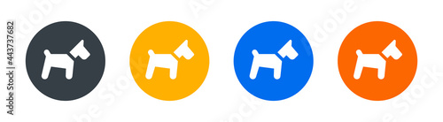 Dog, puppy, doggy and pooch icon sign.