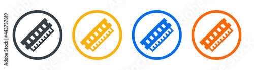 Hardware, memory, ram icon. Vector illustration