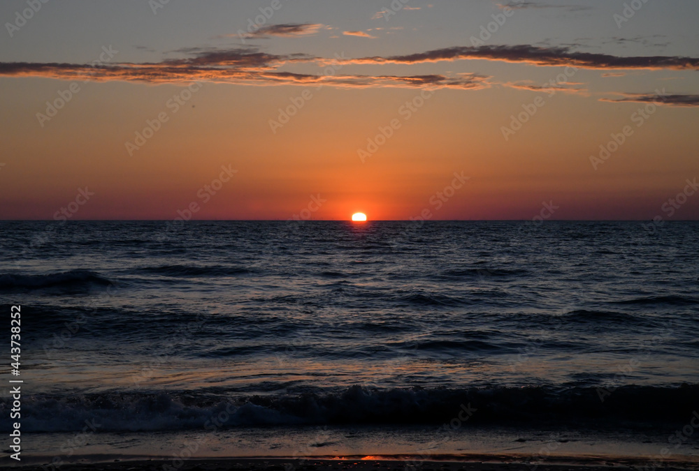 Sunset over water Sunset over water