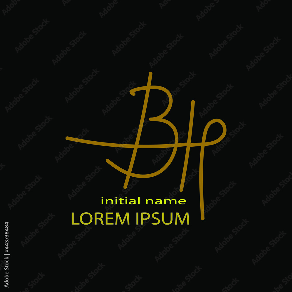 Handwritten initials Handwritten initials