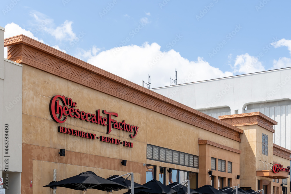 Toronto, Canada June 28, 2021 A Cheesecake Factory restaurant at