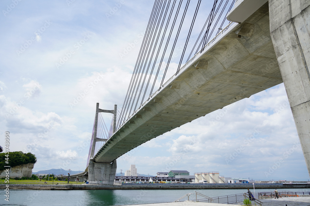 Obraz premium 福島県相馬市、松川浦大橋