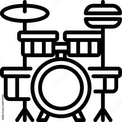 drums outline icon