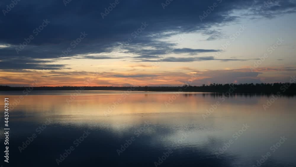 Sunset reflection in water , beautiful times Sunset reflection in water , beautiful times
